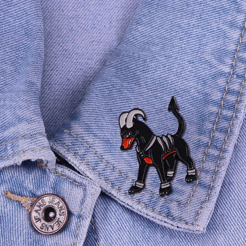 

Креативная жесткая эмалированная булавка в форме собаки, металлическая брошь-значок в стиле аниме для ювелирных изделий, аксессуаров