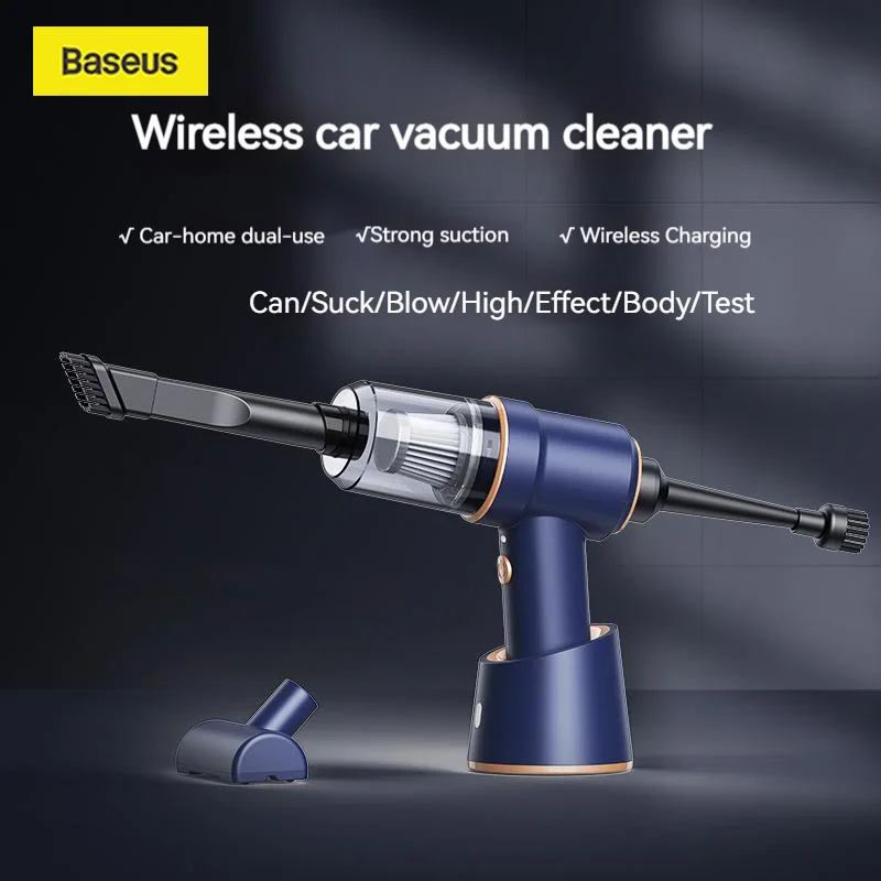 Baseus Portable Car Vacuum Cleaner Wireless Cleaning Handheld Home Use Blowing All-In-One Machine Car Electrical Appliances
Baseus Portable Car Vacuum Cleaner Wireless Cleaning Handheld Home Use Blowing All-In-One Machine Car Electrical Appliances