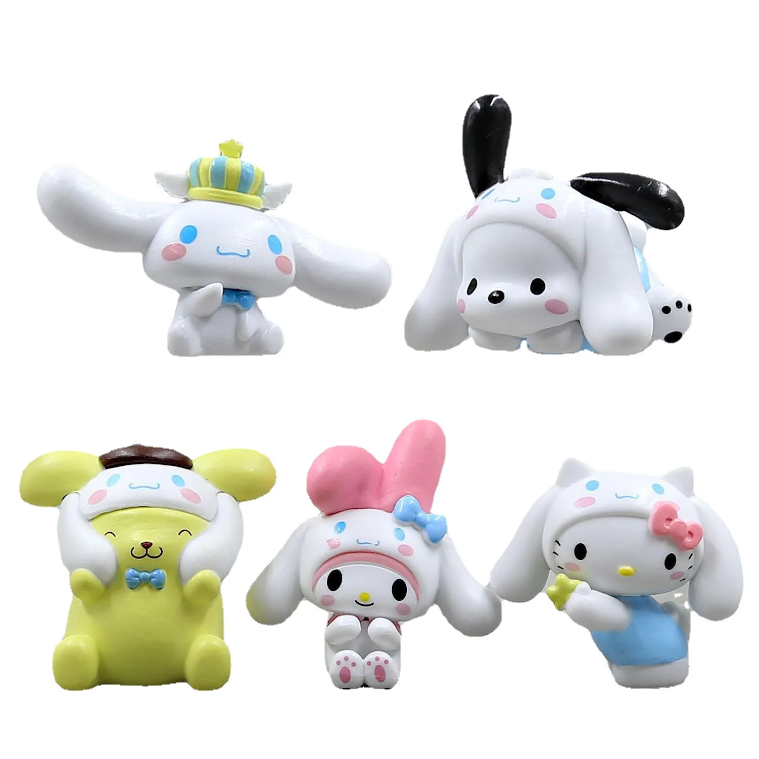 Sanrio Cinnamoroll Cross Dressing Melody Kuromi Hello Kitty Cartoon Cute Doll Anime Figure DIY Decorative Accessories Toy Gifts 
Sanrio Cinnamoroll Cross Dressing Melody Kuromi Hello Kitty Cartoon Cute Doll Anime Figure DIY Decorative Accessories Toy Gifts