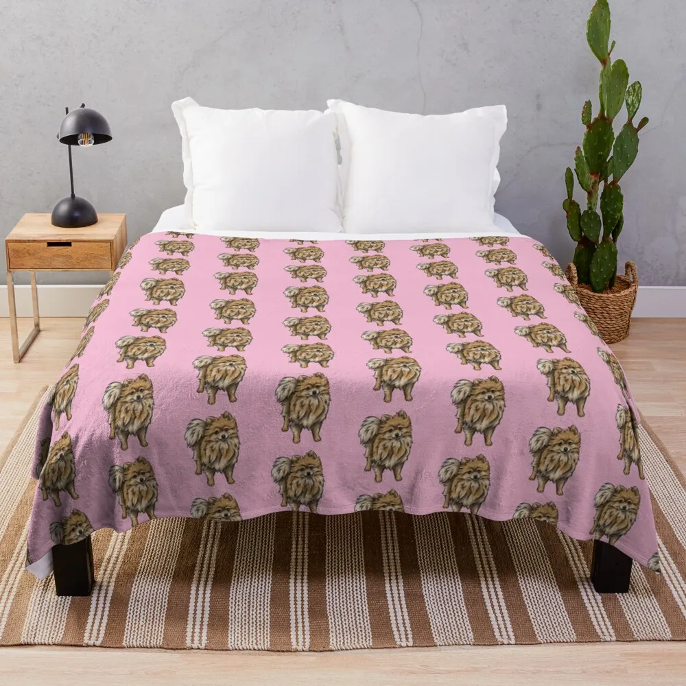 Cute Pomeranian | Cute Dog Art Throw Blanket Knitted Designer Blankets Blankets For Bed
Cute Pomeranian | Cute Dog Art Throw Blanket Knitted Designer Blankets Blankets For Bed