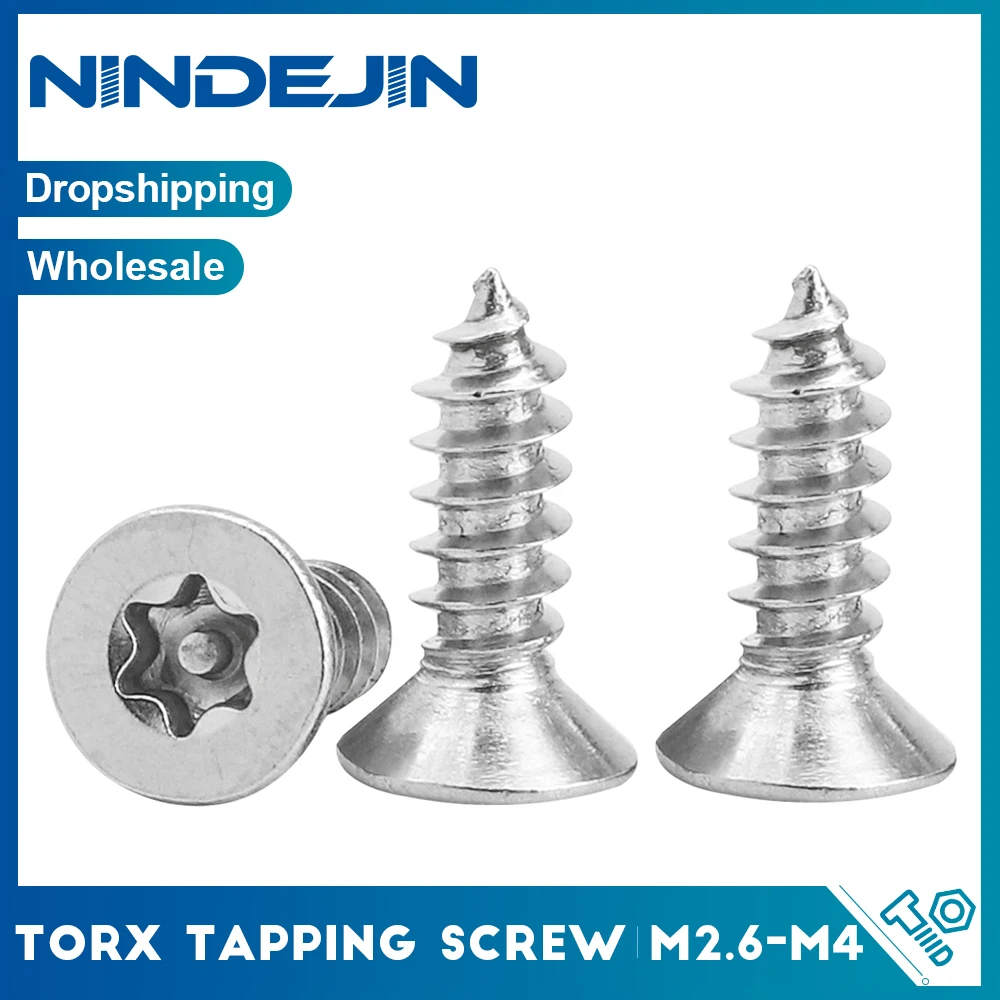 NINDEJIN Torx Star Саморезы по дереву с плоской головкой M2.6 M3 M4 M5 Нержавеющая сталь Противоугонный винт по дереву с защитой от несанкционированного доступа
NINDEJIN Torx Star Саморезы по дереву с плоской головкой M2.6 M3 M4 M5 Нержавеющая сталь Противоугонный винт по дереву с защитой от несанкционированного доступа