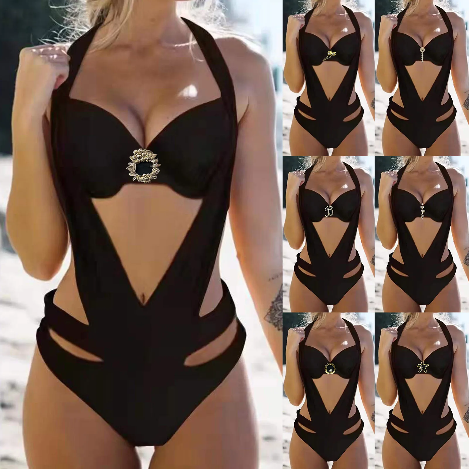 2023 Swimwear Women Plus Size One Piece Swimsuit Push Up Monokini Bathing Suit Women's High Cut Swim Suit V neck Halter Trikini
2023 Swimwear Women Plus Size One Piece Swimsuit Push Up Monokini Bathing Suit Women's High Cut Swim Suit V neck Halter Trikini