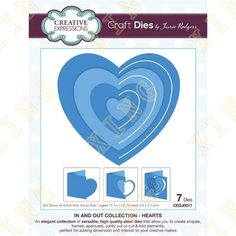 Collection Hearts Metal Craft Cutting Dies Diy Scrapbook Paper Diary Decoration Card Handmade Embossing New Product for 2022
Collection Hearts Metal Craft Cutting Dies Diy Scrapbook Paper Diary Decoration Card Handmade Embossing New Product for 2022