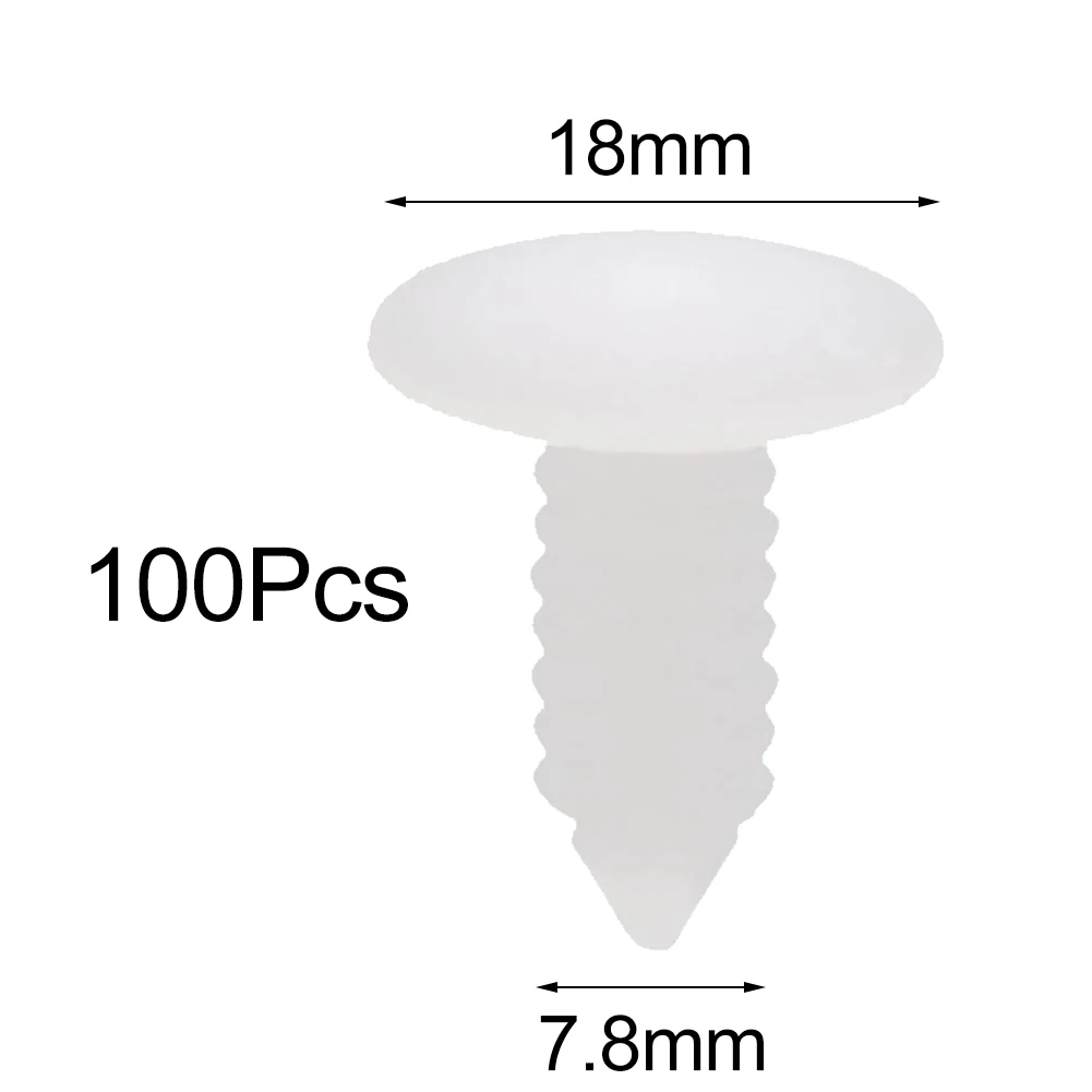 Durable Practical Clips Fastener Screws Fastener Universal Useful White 100pcs Car Interior Rivets High Quality
Durable Practical Clips Fastener Screws Fastener Universal Useful White 100pcs Car Interior Rivets High Quality