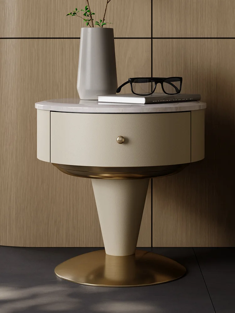 Natural marble bedside table 2022 new light luxury modern high-end bedside locker bedroom
Natural marble bedside table 2022 new light luxury modern high-end bedside locker bedroom