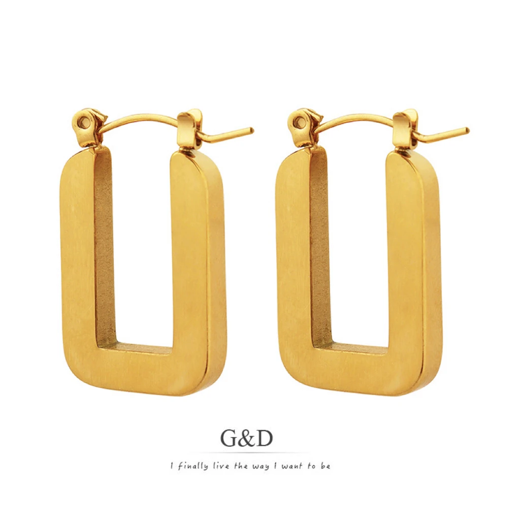 G&D Trendy Personality Trendy Geometric Unique INS Gold Color Plated Stainless Steel Earrings for Women Jewelry Drawing Process
G&D Trendy Personality Trendy Geometric Unique INS Gold Color Plated Stainless Steel Earrings for Women Jewelry Drawing Process