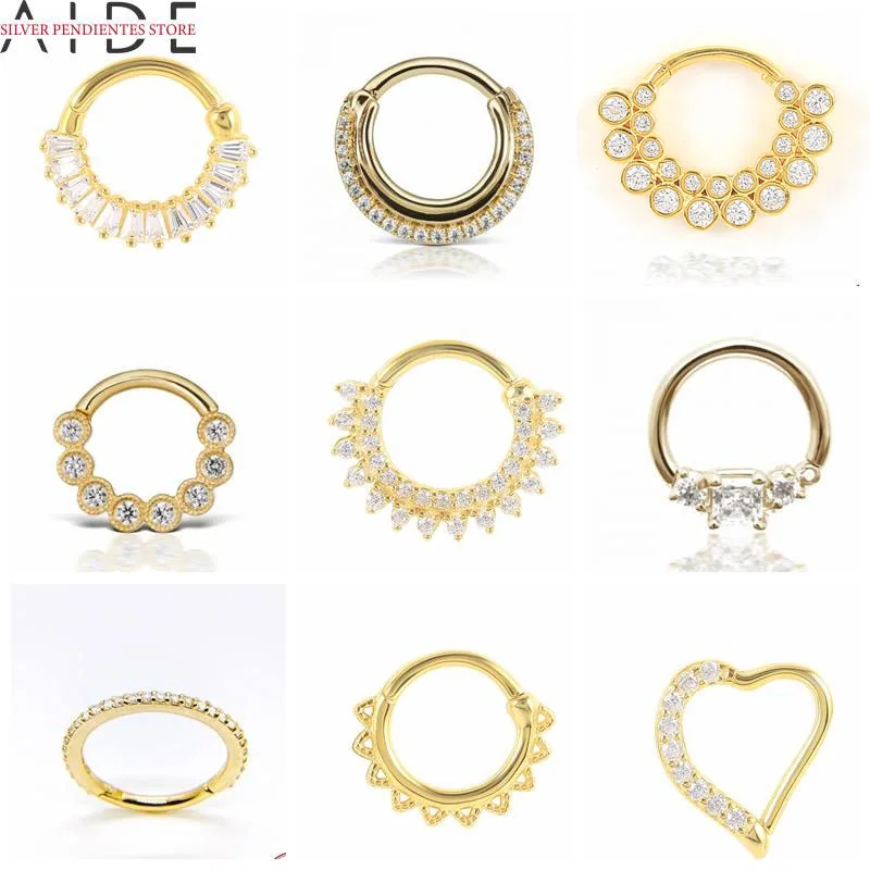 AIDE Hot Sale 925 Sterling Silver Nose Body Jewelry Geometric Diamond Round Nose Ring Piercing Cartilage Earrings For Women 1PC
AIDE Hot Sale 925 Sterling Silver Nose Body Jewelry Geometric Diamond Round Nose Ring Piercing Cartilage Earrings For Women 1PC