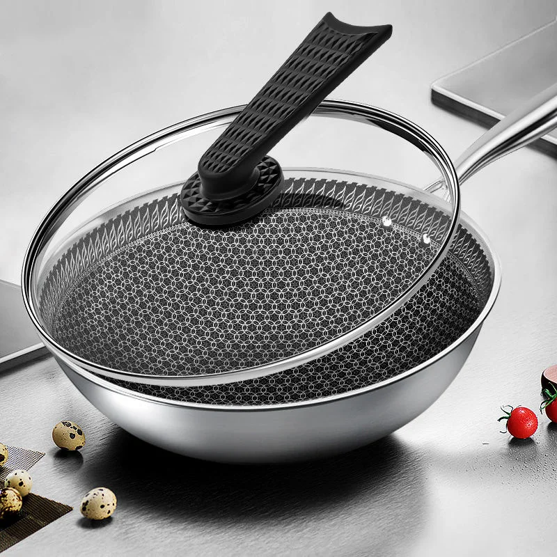 Stainless Steel Wok Non-stick Pan Without Oil Smoke Uncoated Household Wok Pan Induction Pot Kitchen Pot Frying Pan Cooking Pot
Stainless Steel Wok Non-stick Pan Without Oil Smoke Uncoated Household Wok Pan Induction Pot Kitchen Pot Frying Pan Cooking Pot