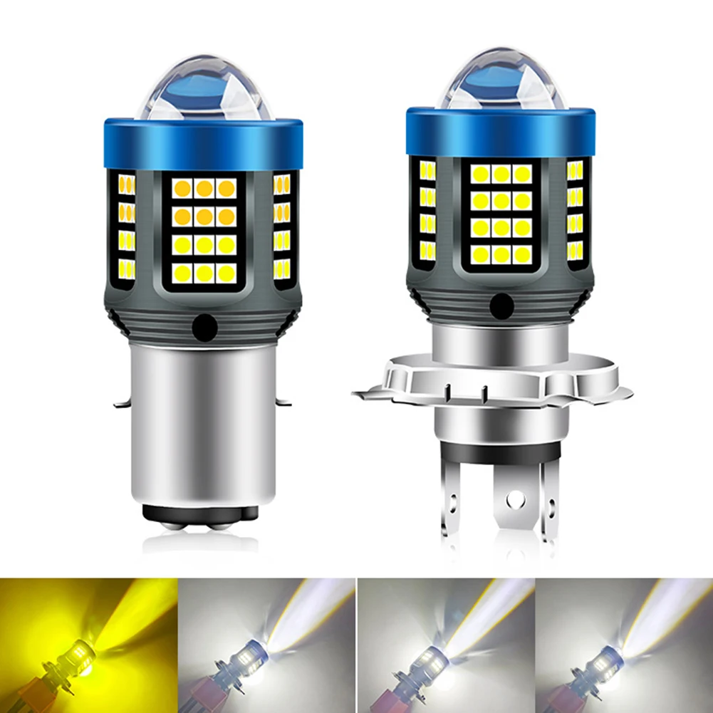 1200lm Led BA20D H4 Motorcycle Headlight Bulb 3000K 6000K White Yellow Dual Color Super Bright Headlight Lens DC12V-80V
1200lm Led BA20D H4 Motorcycle Headlight Bulb 3000K 6000K White Yellow Dual Color Super Bright Headlight Lens DC12V-80V