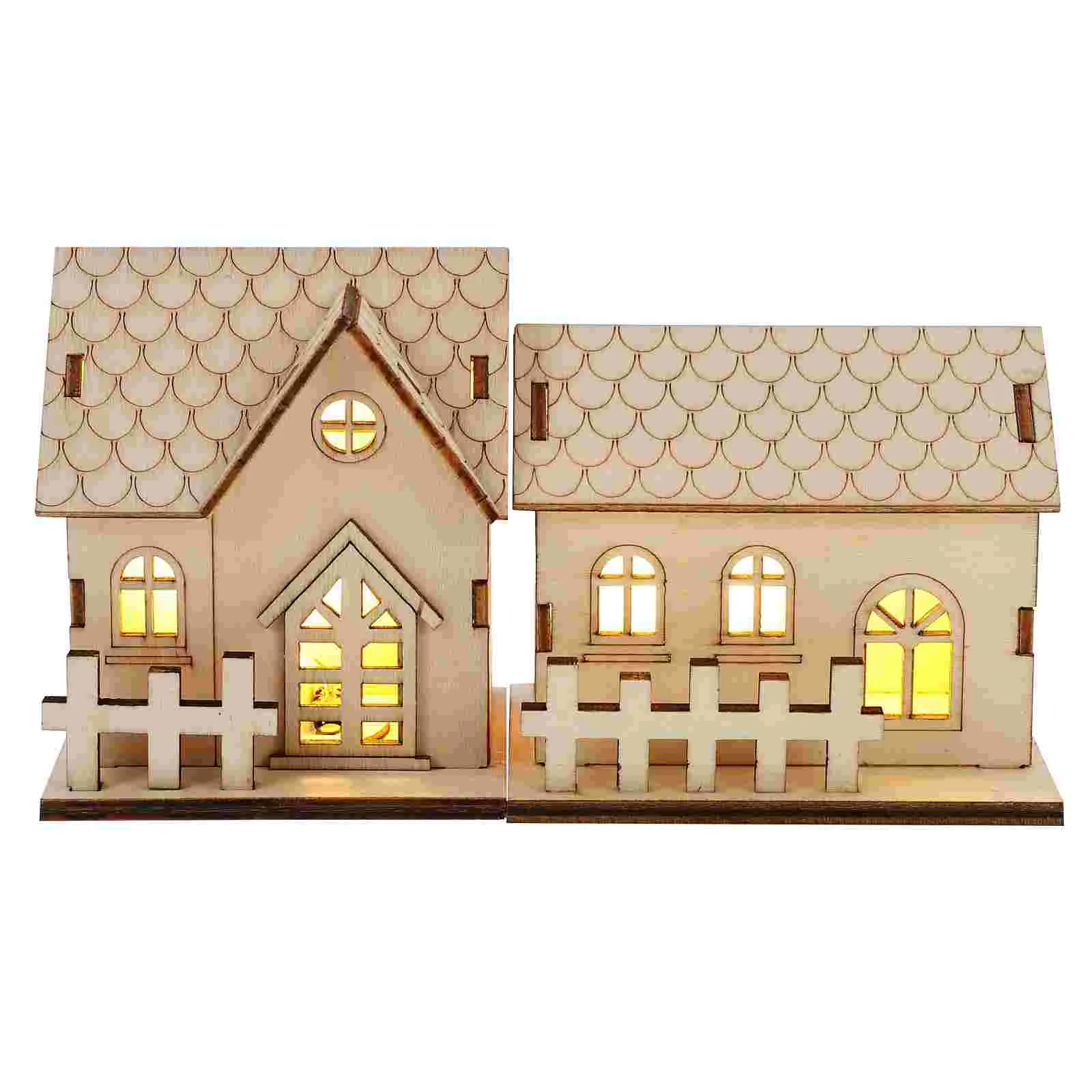 2 Pcs Home Accents Decor Glow Cabin Luminous Xmas Decors Desktop Tabletop Adornments Glowing Christmas House Decorations
2 Pcs Home Accents Decor Glow Cabin Luminous Xmas Decors Desktop Tabletop Adornments Glowing Christmas House Decorations