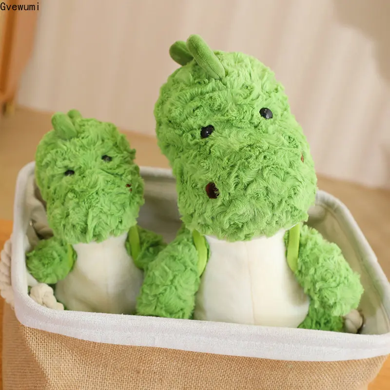 

Cute Soft Dino Dolls With Avocado Backpack Stuffed Animal Pillow For Baby Kids Gifts 23/35/45CM Kawaii Green Dinosaur Plush Toy