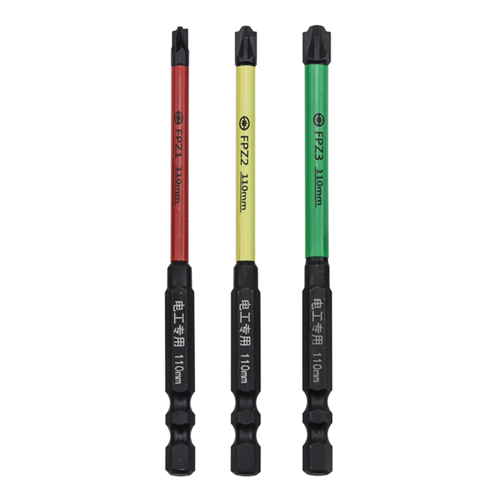 Durable And Practical Screwdriver Bits Electrician 110mm / 4.33’’ Length 6 Pcs/set FPH1/FPH2/FPH3/FPZ1/FPZ2/FPZ3
Durable And Practical Screwdriver Bits Electrician 110mm / 4.33’’ Length 6 Pcs/set FPH1/FPH2/FPH3/FPZ1/FPZ2/FPZ3
