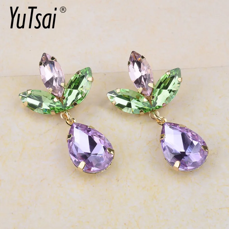 YUTSAI новые модные красочные хрустальные серьги в стиле бохо, Висячие цветочные серьги для женщин, ювелирные изделия, подарки YT716
YUTSAI новые модные красочные хрустальные серьги в стиле бохо, Висячие цветочные серьги для женщин, ювелирные изделия, подарки YT716