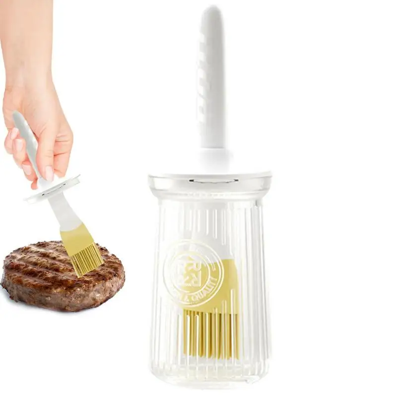 Oil Bottle Brush Food Brush For Basting 200ml Silicone Dropper Measuring Oil Dispenser Bottle For Kitchen Cooking Frying Baking
Oil Bottle Brush Food Brush For Basting 200ml Silicone Dropper Measuring Oil Dispenser Bottle For Kitchen Cooking Frying Baking