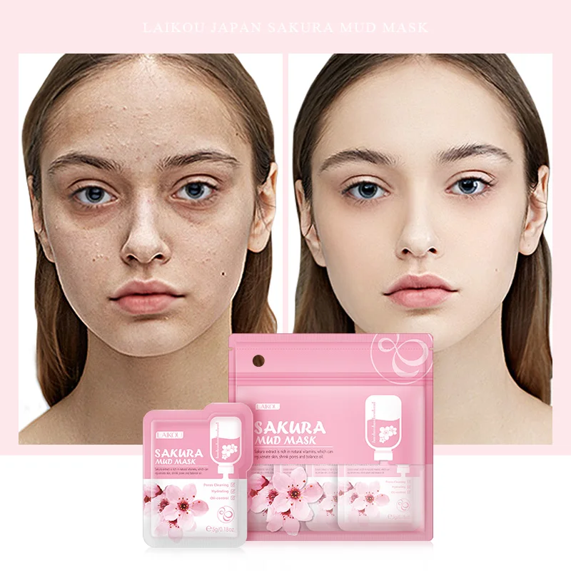 LAIKOU 7pcs Japan Sakura Mud Face Mask Cleansing Whitening Moisturizing Oil-Control Anti-Aging Clay Mask Packs Facial Skin Care
LAIKOU 7pcs Japan Sakura Mud Face Mask Cleansing Whitening Moisturizing Oil-Control Anti-Aging Clay Mask Packs Facial Skin Care