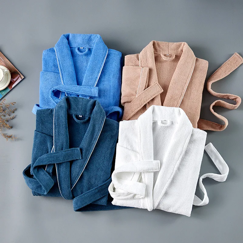 100% Cotton Towel Bathrobe Unisex lovers Soft Terry Kimono Bath Robe Men Women Nightrobe Sleepwear Male Casual Home Bathrobe
100% Cotton Towel Bathrobe Unisex lovers Soft Terry Kimono Bath Robe Men Women Nightrobe Sleepwear Male Casual Home Bathrobe