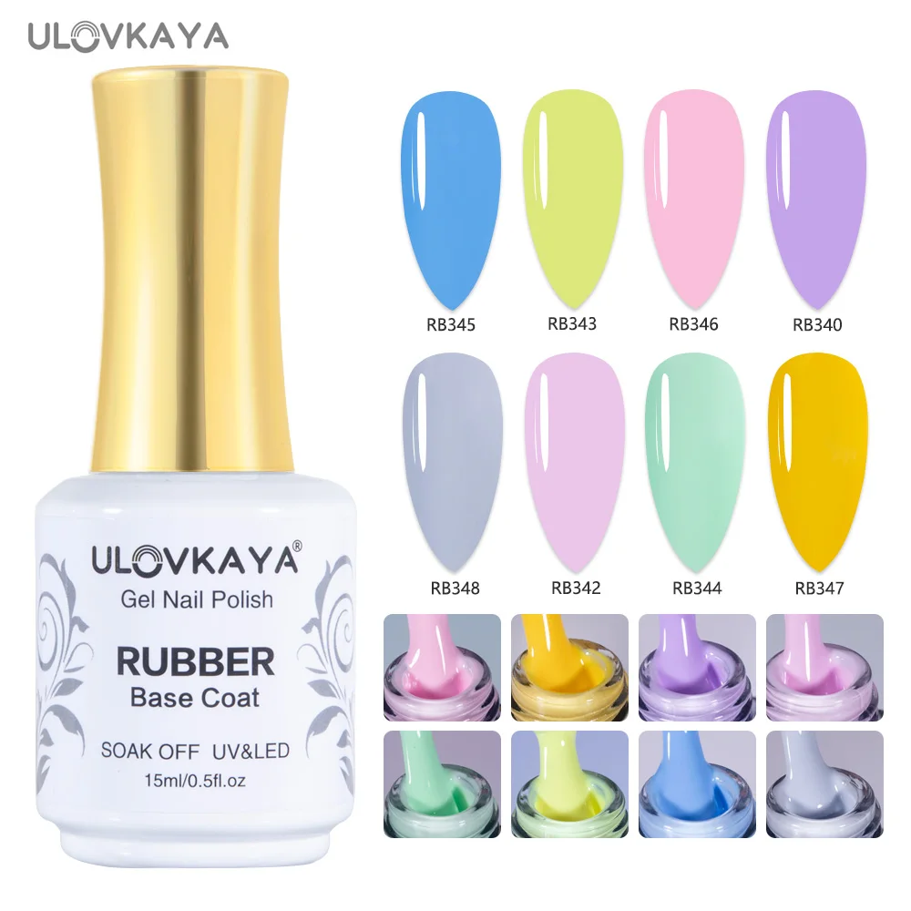 ULOVKAYA Rubber Base Gel Nail Polish 2 in 1 Semi-permanent Varnishes Soak Off 15ml Summer Base Coat Gellac For Nail Art Design 
ULOVKAYA Rubber Base Gel Nail Polish 2 in 1 Semi-permanent Varnishes Soak Off 15ml Summer Base Coat Gellac For Nail Art Design