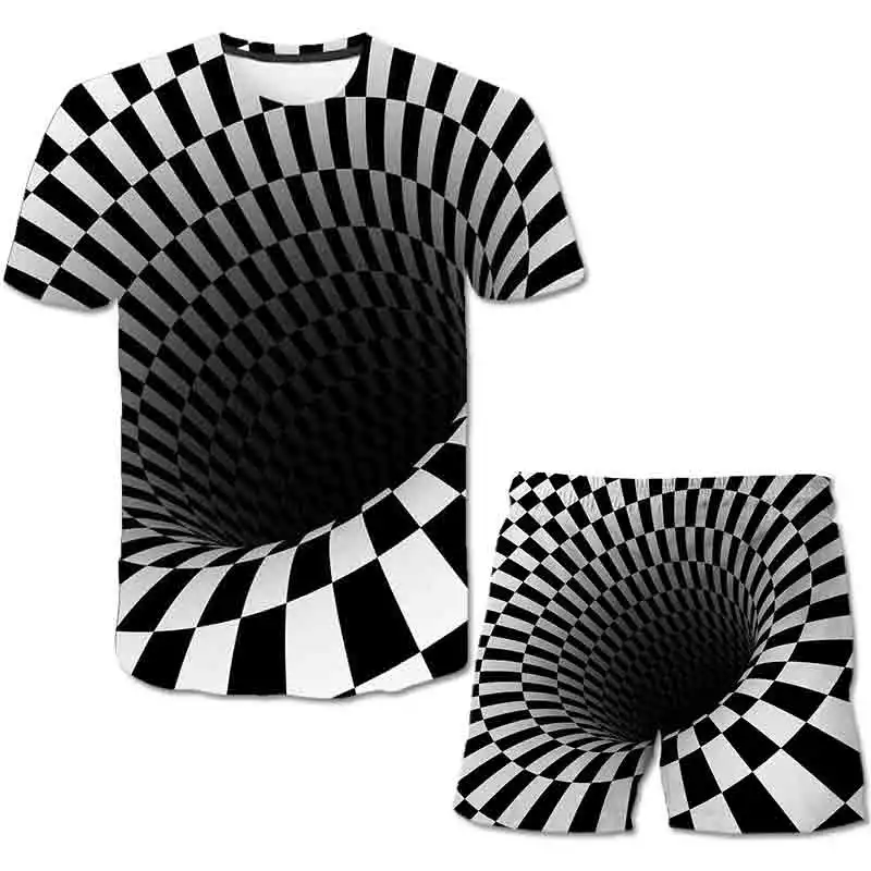 Children's Optical Illusion Clothes Set Kids Vortex T-Shirt Shorts Set 3-14T Summer Boys Girls Swirl Fashion Pattern T-Shirt
Children's Optical Illusion Clothes Set Kids Vortex T-Shirt Shorts Set 3-14T Summer Boys Girls Swirl Fashion Pattern T-Shirt