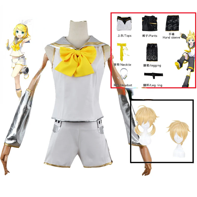 Костюм для косплея Brother Sister Rin Len из аниме, униформа на Хэллоуин, женские и мужские сценические топы, шорты, гарнитура, искусственная кожа, рукав, искусственная кожа, набор париков
Костюм для косплея Brother Sister Rin Len из аниме, униформа на Хэллоуин, женские и мужские сценические топы, шорты, гарнитура, искусственная кожа, рукав, искусственная кожа, набор париков