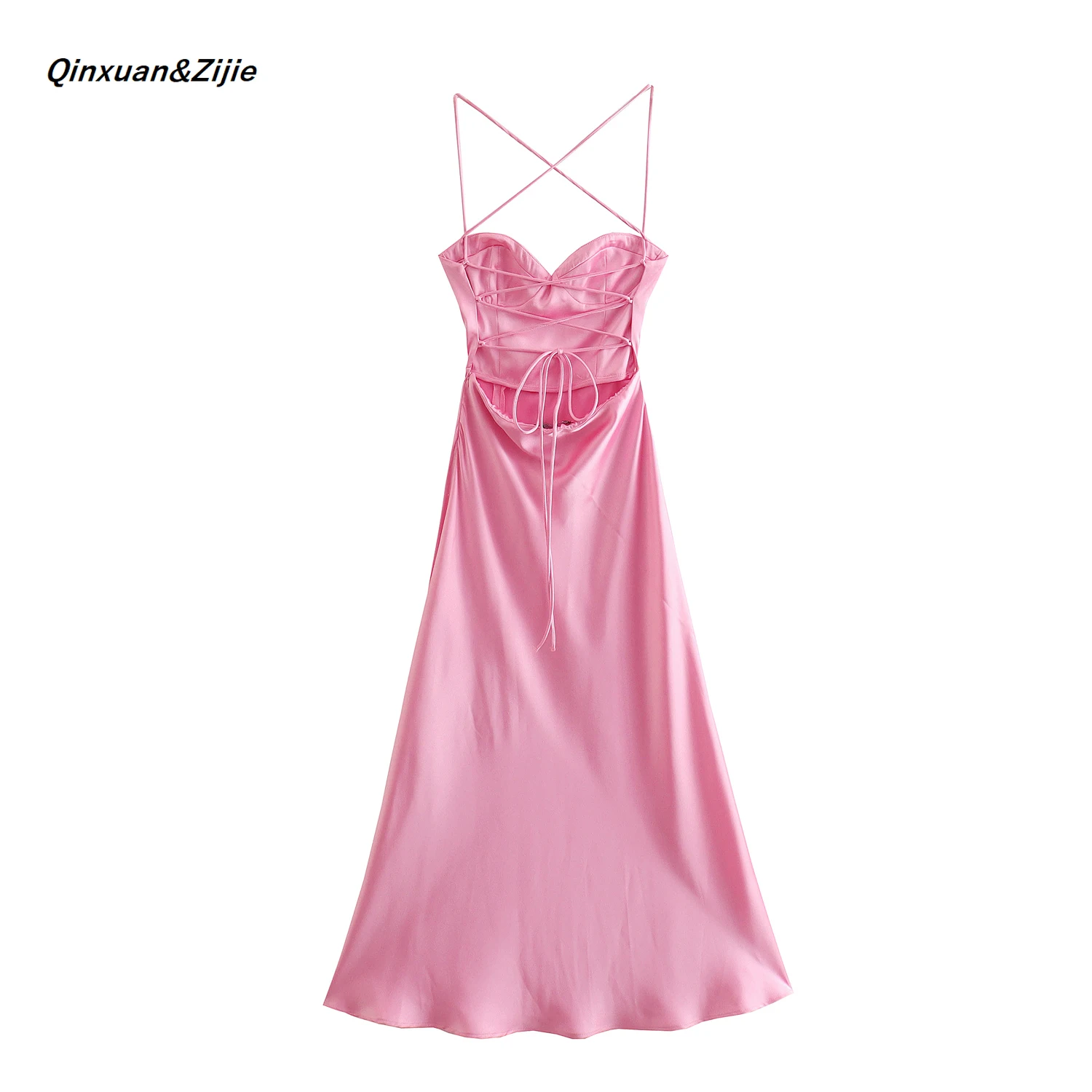 Satin Slip Sleeveless Backless Maxi Dress Women 2022 Y2k Summer Bodycon Elegant Sexy Outfits Ladies Birthday Party Club Sundress
Satin Slip Sleeveless Backless Maxi Dress Women 2022 Y2k Summer Bodycon Elegant Sexy Outfits Ladies Birthday Party Club Sundress