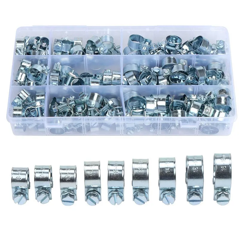60/78/88/100/135Pcs 1Set Hose Clamp Double Ears Clamps 8-18mm Worm Drive Fuel Water Hose Fuel Clamps Assorted Kit
60/78/88/100/135Pcs 1Set Hose Clamp Double Ears Clamps 8-18mm Worm Drive Fuel Water Hose Fuel Clamps Assorted Kit