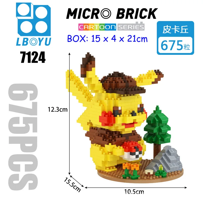 Pokemon Detective Pikachu Micro Assembled Building Blocks Children's Toys Anime Action Figures Kids Toys Birthday Christmas Gift
Pokemon Detective Pikachu Micro Assembled Building Blocks Children's Toys Anime Action Figures Kids Toys Birthday Christmas Gift