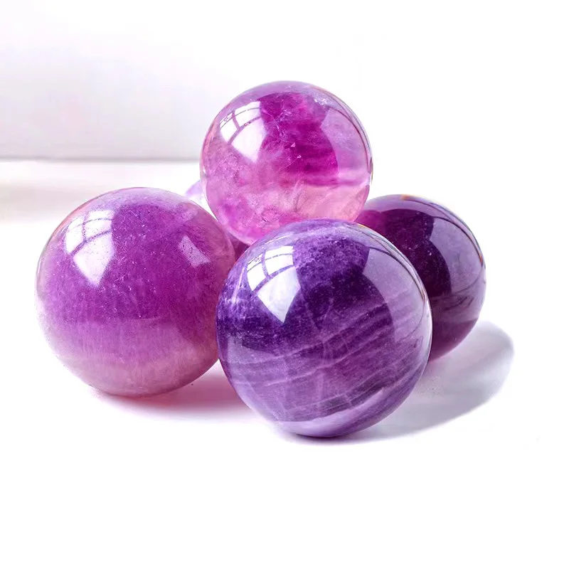 Purple Fluorite Crystal Ball Natural Stone Sphere Quartz Reiki Energy Healing Home Decoration
Purple Fluorite Crystal Ball Natural Stone Sphere Quartz Reiki Energy Healing Home Decoration