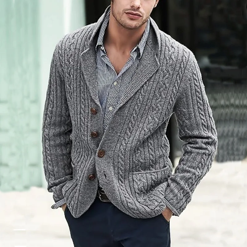 Casual Slim Sweaters Mens Jacket Fall Winter Vintage Solid Long Sleeve Crocheted Knit Sweater Coat Men Leisure Knitting Cardigan
Casual Slim Sweaters Mens Jacket Fall Winter Vintage Solid Long Sleeve Crocheted Knit Sweater Coat Men Leisure Knitting Cardigan