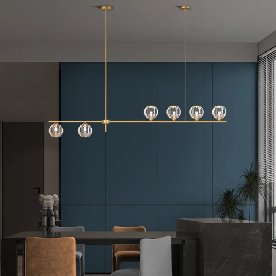 Modern Minimalist Crystal Copper Pendant Lights Lustre Led Lamp Dining Room Bar Cafe Indoor Lighting Decor Hanging Light Fixture
Modern Minimalist Crystal Copper Pendant Lights Lustre Led Lamp Dining Room Bar Cafe Indoor Lighting Decor Hanging Light Fixture