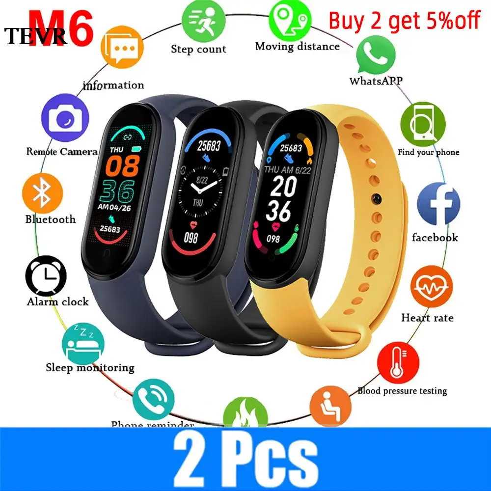 2021 HOT SALE M6 Smart Watch Men Women Fitness Band 6 Sport Waterproof Smartband Heart Rate Blood Pressure Smartwatch My Band 6
2021 HOT SALE M6 Smart Watch Men Women Fitness Band 6 Sport Waterproof Smartband Heart Rate Blood Pressure Smartwatch My Band 6