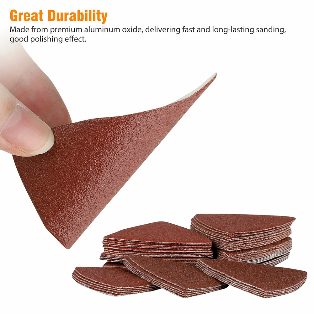 30pcs 80mm Hook & Loop Triangle Sandpaper Fit 3-1/8 Inch Oscillating Multi Tool For Wood Rubber Leather Plastic Stone
30pcs 80mm Hook & Loop Triangle Sandpaper Fit 3-1/8 Inch Oscillating Multi Tool For Wood Rubber Leather Plastic Stone