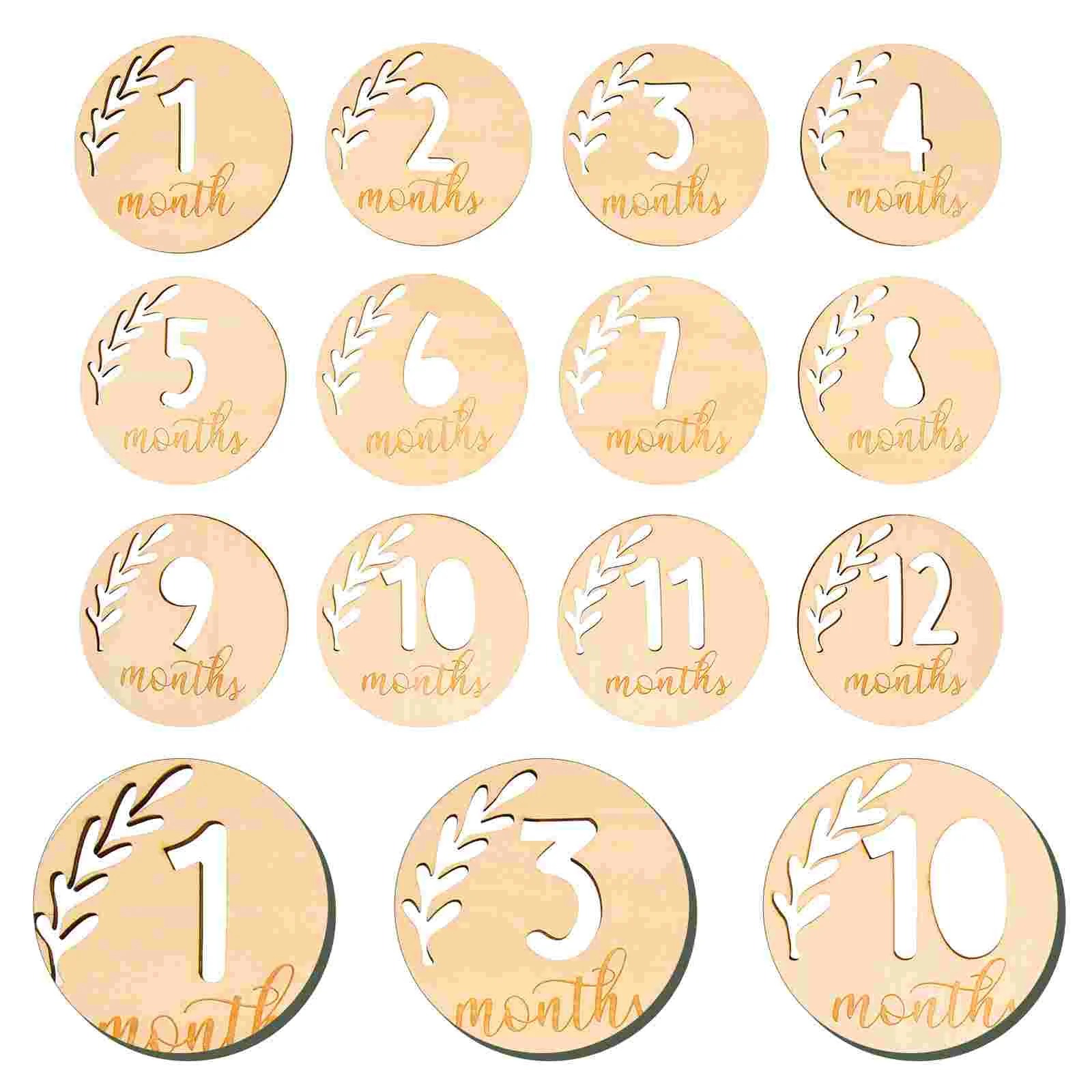 Baby Milestones Wooden Slice Decors Monthly Commemorative Block Party Props Hollowed Cards Growth Blocks Newborn Photography
Baby Milestones Wooden Slice Decors Monthly Commemorative Block Party Props Hollowed Cards Growth Blocks Newborn Photography