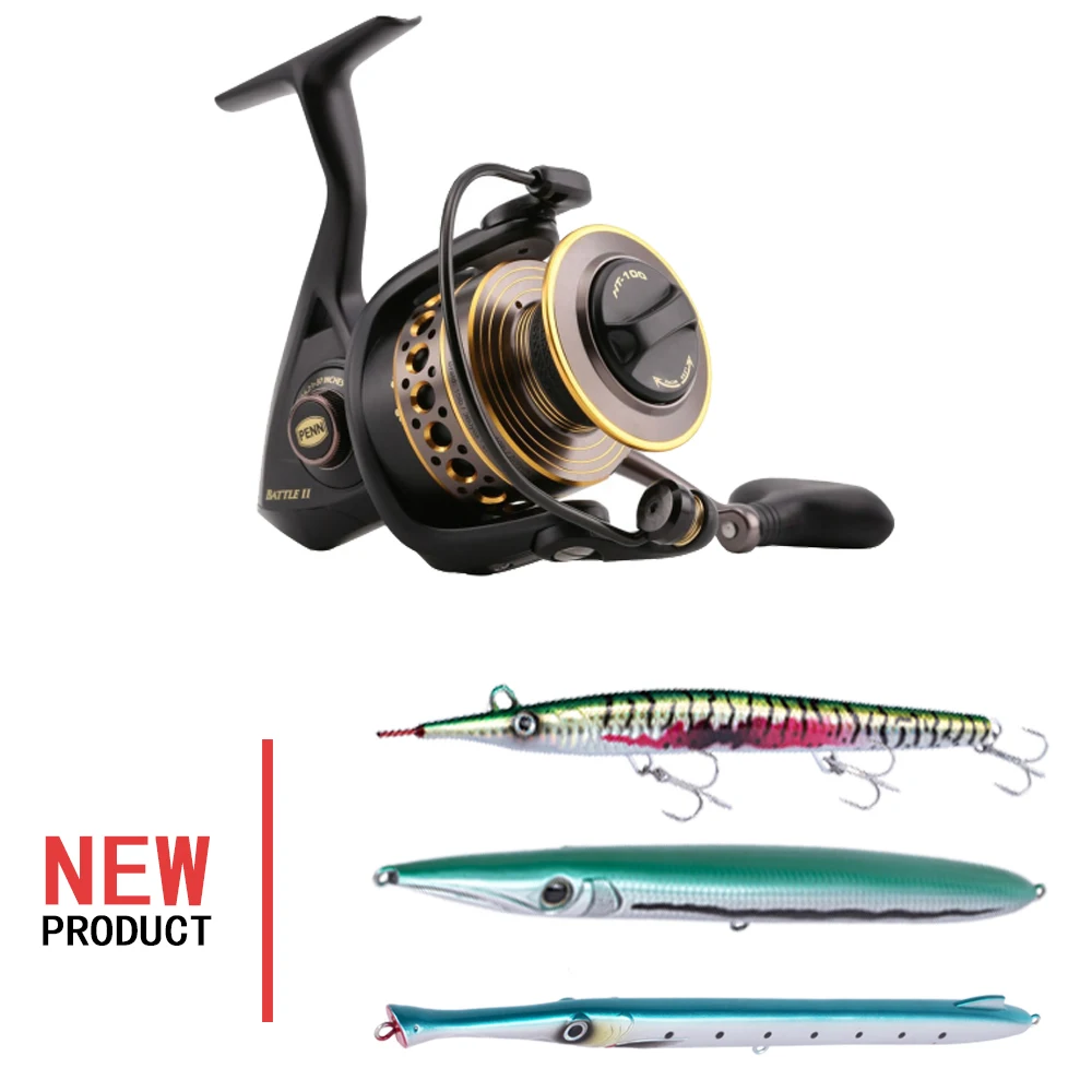 PENN high end fishing reel saltwater fishing reels 2500-8000 Battle II spinning fishing reel
PENN high end fishing reel saltwater fishing reels 2500-8000 Battle II spinning fishing reel