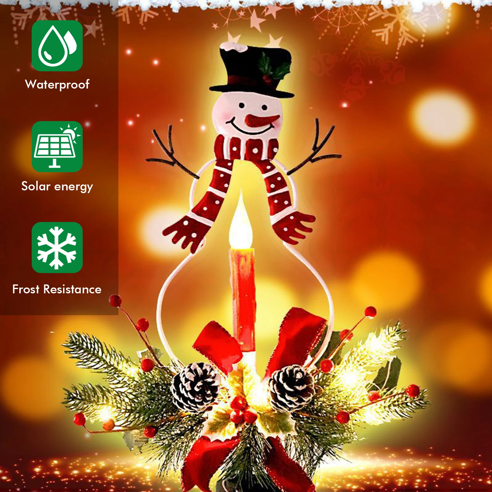 Рождественские декоративные фонари, 2 режима, солнечный снеговик, газон, светодиодные фонари для дорожек, двора, сада, фестиваля, декоративн...
Рождественские декоративные фонари, 2 режима, солнечный снеговик, газон, светодиодные фонари для дорожек, двора, сада, фестиваля, декоративн...