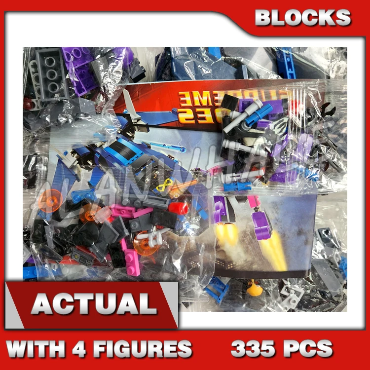 335pcs Super Fighter Revengers X-Men vs The Sentinel Robot Blackbird Jet 10250 Building Blocks Toy Compatible With Model
335pcs Super Fighter Revengers X-Men vs The Sentinel Robot Blackbird Jet 10250 Building Blocks Toy Compatible With Model