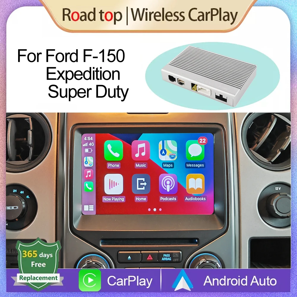 Wireless CarPlay for Ford F-150 Expedition Super Duty Android Auto accessory Mirror Link AirPlay Car Play Functions
Wireless CarPlay for Ford F-150 Expedition Super Duty Android Auto accessory Mirror Link AirPlay Car Play Functions