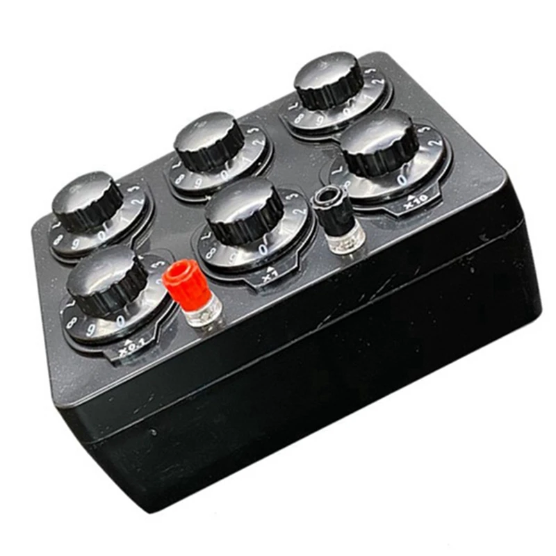 New 0-99999.9 Ohm Simple Resistance Box Precision Variable Decade Resistor Teaching Instrument Teaching Resistance Box
New 0-99999.9 Ohm Simple Resistance Box Precision Variable Decade Resistor Teaching Instrument Teaching Resistance Box