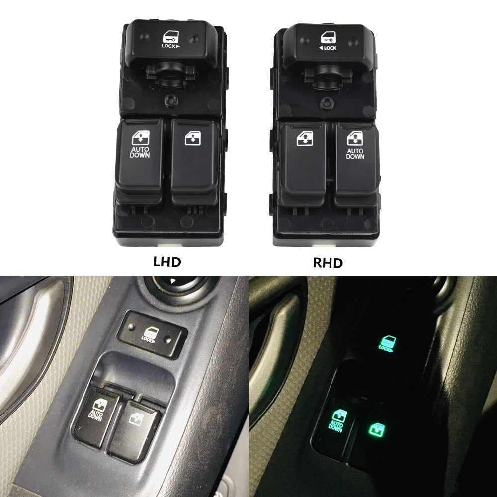 

LHD RHD Driver Side Electric Power Master Window Lifter Switch For Hyundai H1 H-1 Starex i800 Grand iMax 2007-2016 93571-4H110