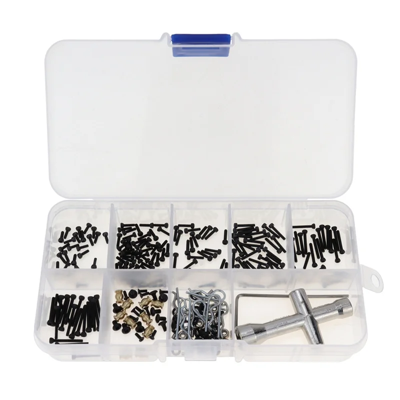 252Pcs M1.4 Screws Fastener Kit Sleeve Hex Wrench Repair Tools for Axial SCX24 1/24 RC Crawler Car Parts Accessories
252Pcs M1.4 Screws Fastener Kit Sleeve Hex Wrench Repair Tools for Axial SCX24 1/24 RC Crawler Car Parts Accessories