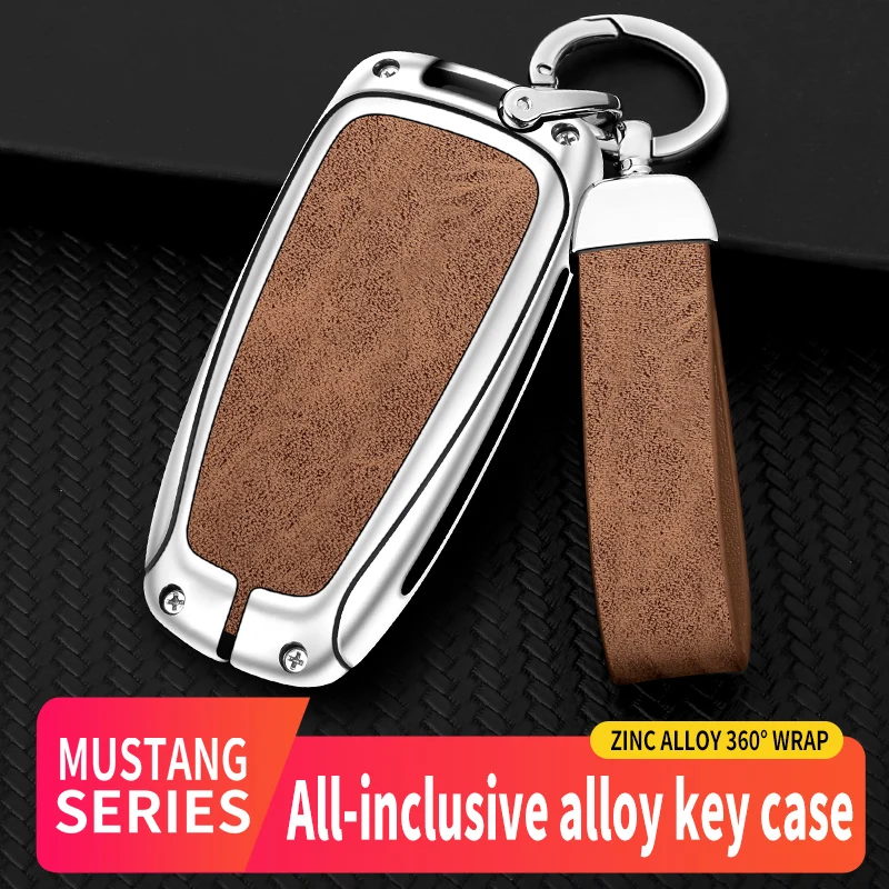 Alloy And Leather Car Key Case Cover Protector Shell For Mustang Explorer F150 F250 F350 Ecosport Remote Shell Holder 
Alloy And Leather Car Key Case Cover Protector Shell For Mustang Explorer F150 F250 F350 Ecosport Remote Shell Holder