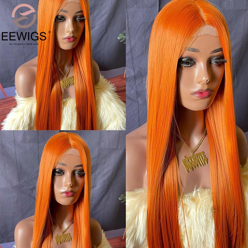 Orange Preplucked Synthetic 30 Inch Lace Front Wig Ginger Colored Long Straight 13×4 Cosplay Wigs For Black Women
Orange Preplucked Synthetic 30 Inch Lace Front Wig Ginger Colored Long Straight 13×4 Cosplay Wigs For Black Women