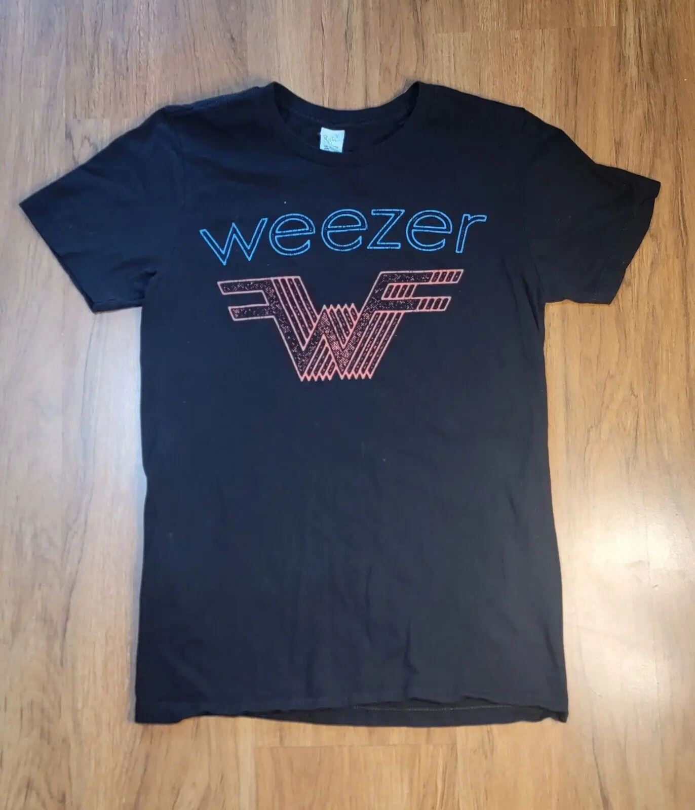 Винтажная Футболка WEEZER Flying W с логотипом Тихоокеанского бренда черная маленькая