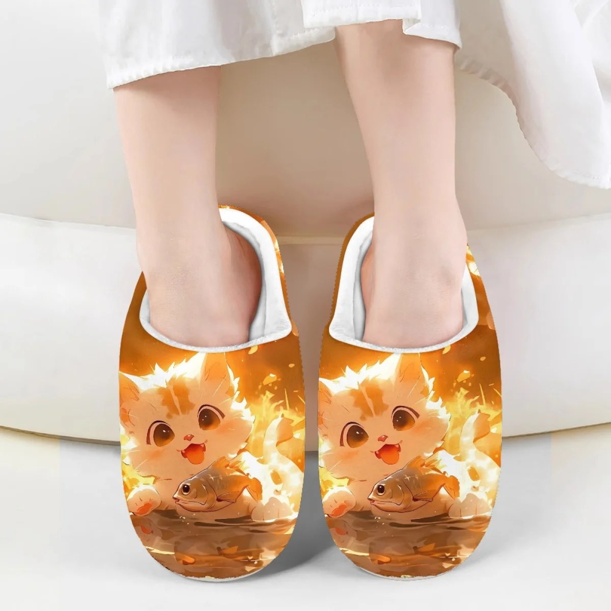 Cartoon Cat Fish Pattern Girls Boys Autumn Winter Soft Cotton Slipper Wear-Resistant Non-Slip Indoor Keep Warm Plush Slippers
Cartoon Cat Fish Pattern Girls Boys Autumn Winter Soft Cotton Slipper Wear-Resistant Non-Slip Indoor Keep Warm Plush Slippers