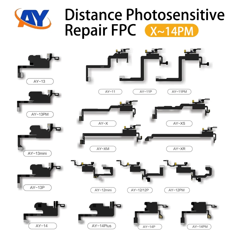 AY A108 Encoder IPhone Distance Photosensitive Repair Cable Suitable for IPhone X 11 12 13 14Pro Max Handset Floodlight Cable
AY A108 Encoder IPhone Distance Photosensitive Repair Cable Suitable for IPhone X 11 12 13 14Pro Max Handset Floodlight Cable