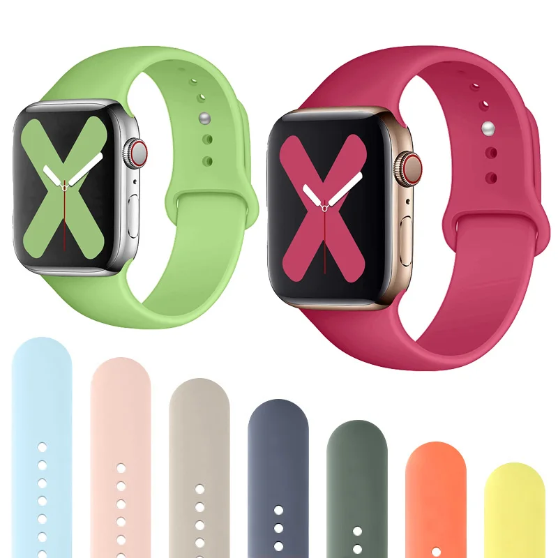 Ремешок силиконовый для Apple Watch Band, спортивный браслет для iWatch series 8 7 6 5 se 4, 45 мм 44 мм 42 мм 41 мм 40 мм 38 мм 49 мм
Ремешок силиконовый для Apple Watch Band, спортивный браслет для iWatch series 8 7 6 5 se 4, 45 мм 44 мм 42 мм 41 мм 40 мм 38 мм 49 мм