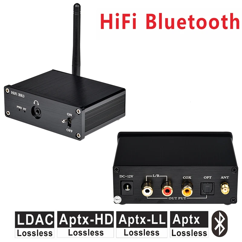 Аудиоресивер RCA, Bluetooth, 3,5 мм jack, Hi-Fi, lossless, 5.0, Aptx, CSR8675, ES9018K2M, декодер 
Аудиоресивер RCA, Bluetooth, 3,5 мм jack, Hi-Fi, lossless, 5.0, Aptx, CSR8675, ES9018K2M, декодер