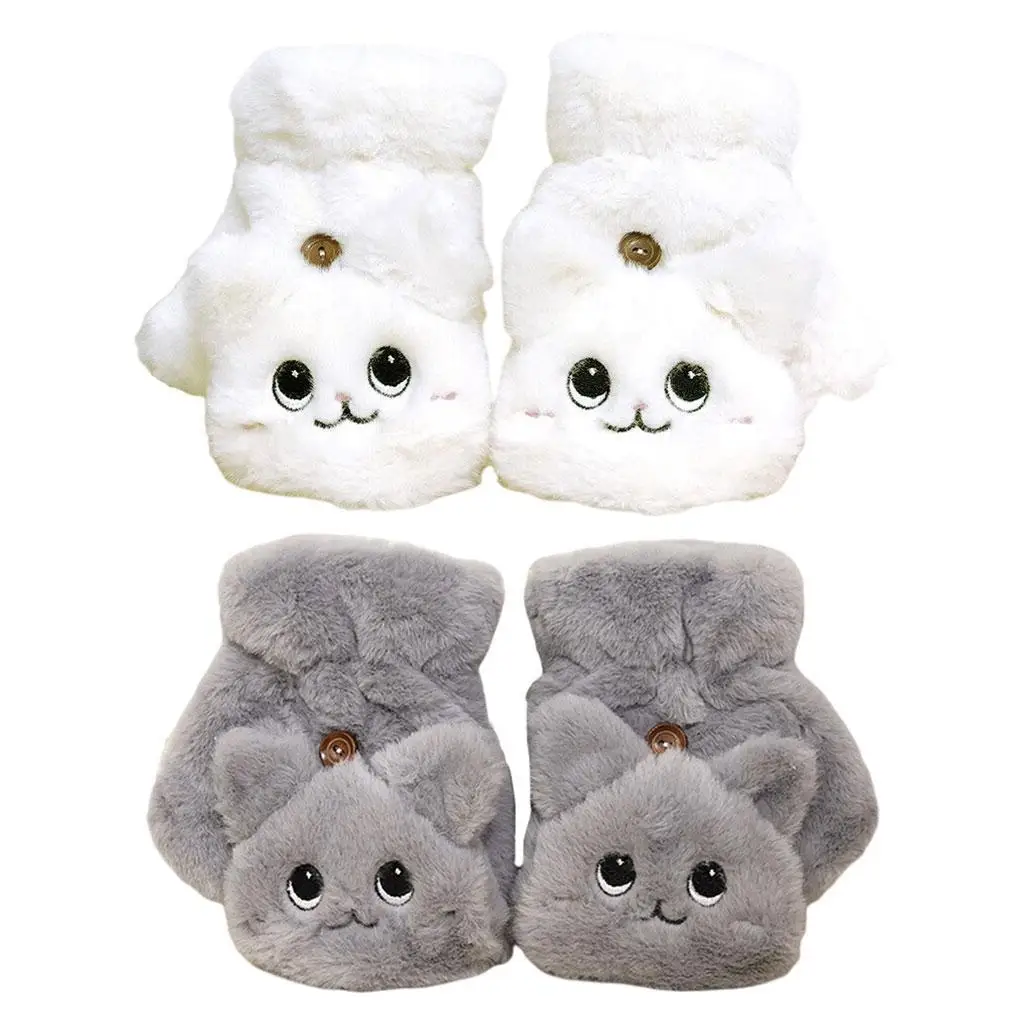 Fingerless Gloves Rabbit Plush Thick Flexible Warm Half Finger for Women, Girls, Ladies,
Fingerless Gloves Rabbit Plush Thick Flexible Warm Half Finger for Women, Girls, Ladies,