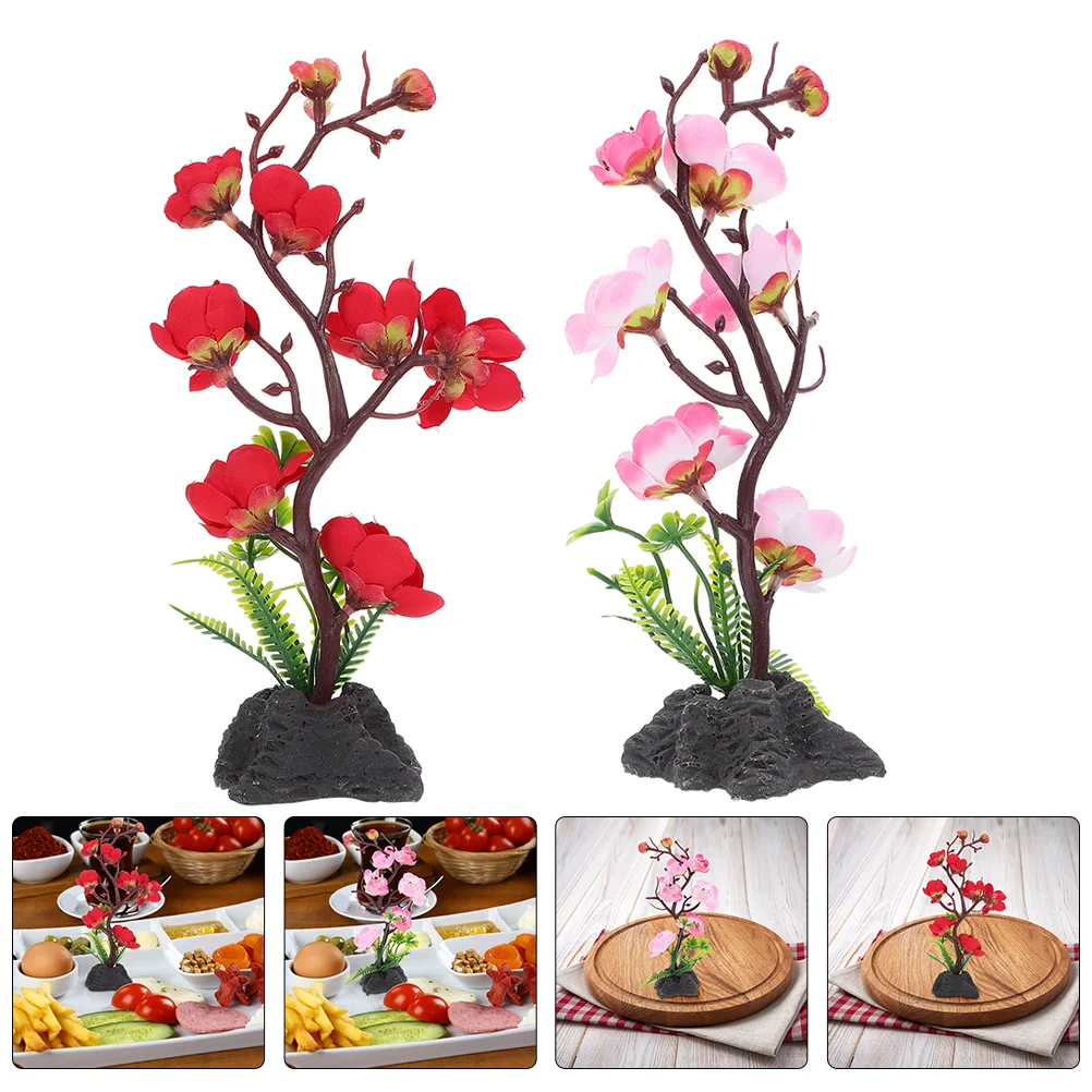 2 Pcs Japanese Decor Artificial Flower Landscape Lifelike Dining Table Mini Hors D'oeuvres
2 Pcs Japanese Decor Artificial Flower Landscape Lifelike Dining Table Mini Hors D'oeuvres