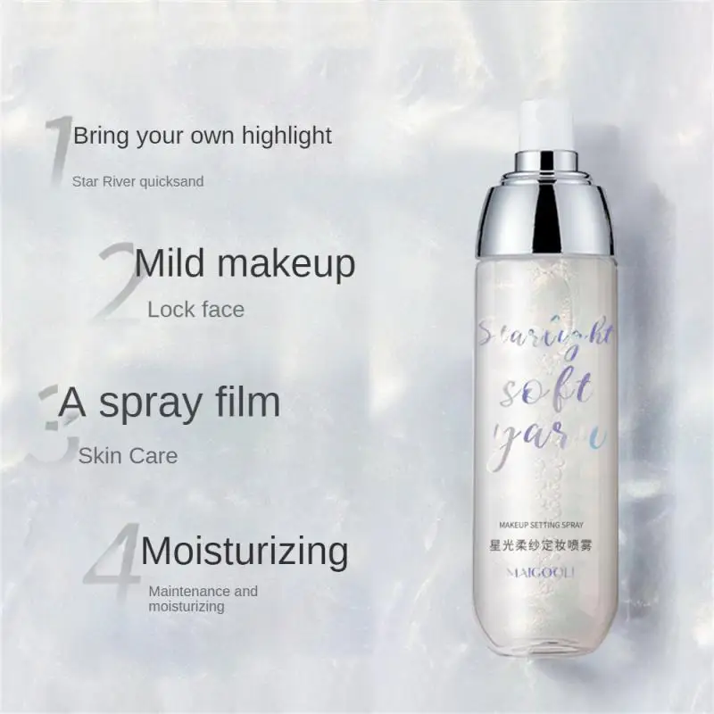 Мягкий спрей с пополнением воды, водостойкий спрей для макияжа, косметические продукты Starlight, мягкая пряжа, спрей для макияжа, формирование пленки
Мягкий спрей с пополнением воды, водостойкий спрей для макияжа, косметические продукты Starlight, мягкая пряжа, спрей для макияжа, формирование пленки