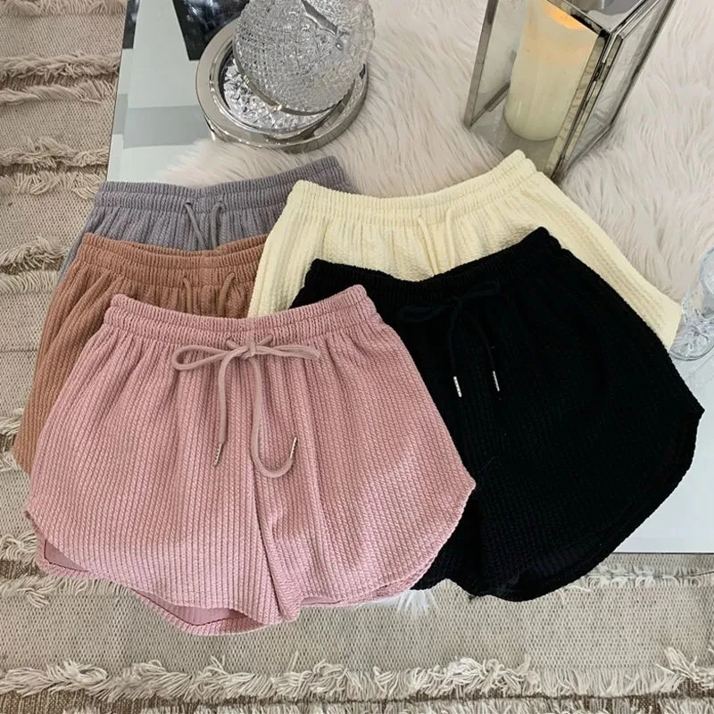 Loose Casual 2022 New Summer Shorts Hot Pants Drawstring High Waist Urban Black Women Sport Shorts Fitness Korean Fashion
Loose Casual 2022 New Summer Shorts Hot Pants Drawstring High Waist Urban Black Women Sport Shorts Fitness Korean Fashion